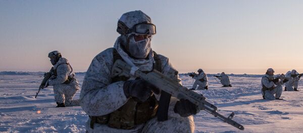 Drill of special ops unit of Chechen Republic near North Pole Drill of special ops unit of Chechen Republic near North Pole - Sputnik International