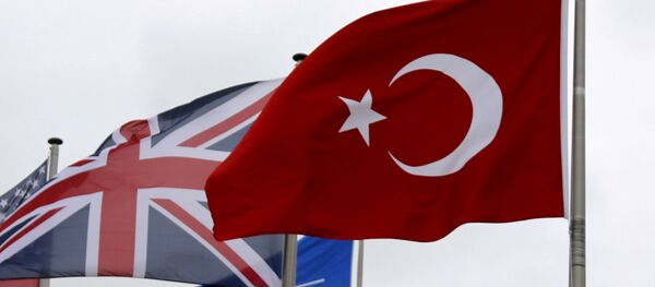 A Turkish flag (R) flies among others flags of NATO members during the North Atlantic Council (NAC) at the Alliance headquarters in Brussels, Belgium, July 28, 2015 A Turkish flag (R) flies among others flags of NATO members during the North Atlantic Council (NAC) at the Alliance headquarters in Brussels, Belgium, July 28, 2015 - Sputnik International
