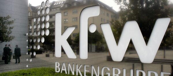 The logo of German KfW bank is seen in Frankfurt, central Germany, Thursday, Sept. 18, 2008 The logo of German KfW bank is seen in Frankfurt, central Germany, Thursday, Sept. 18, 2008 - Sputnik International