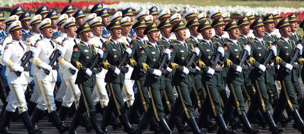 Chinese troops march as they take part in Pakistan Day military parade in Islamabad, Pakistan, March 23, 2017 - Sputnik International