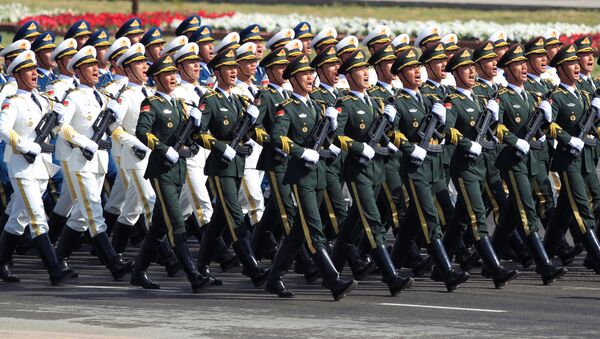 Chinese troops march as they take part in Pakistan Day military parade in Islamabad, Pakistan, March 23, 2017 - Sputnik International