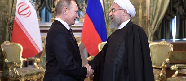 Russian President Vladimir Putin meets with Iranian President Hassan Rouhani at the Kremlin in Moscow, Russia - Sputnik International