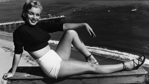Marilyn Monroe has held a variety of jobs, from making five cents a week in an Orphan home to a stock contract at a studio. She clicked as the sexy girl in Asphalt Jungle, and the roles got better. She has been named to Miss Cheesecake of 1951 by stars and stripes, a service paper. (04/17/1951) - Sputnik International