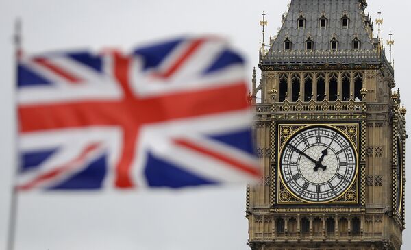 British Union flag waves in front of the Elizabeth Tower at Houses of Parliament containing the bell know as Big Ben in central London British Union flag waves in front of the Elizabeth Tower at Houses of Parliament containing the bell know as Big Ben in central London - Sputnik International