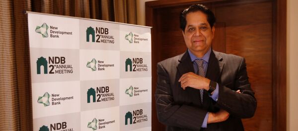 K. V. Kamath, President of New Development Bank, poses for a picture before start of an interview with Reuters, in New Delhi, India, March 30, 2017 K. V. Kamath, President of New Development Bank, poses for a picture before start of an interview with Reuters, in New Delhi, India, March 30, 2017 - Sputnik International