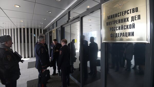 Entrance to the building of the Russian Interior Ministry. File photo - Sputnik International