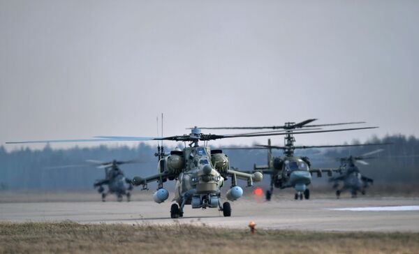 Mi-28N and Ka-52 helicopters Mi-28N and Ka-52 helicopters - Sputnik International