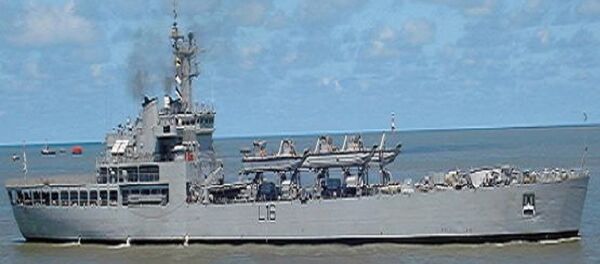 INS Shardul, the lead ship of her class of amphibious assault ships of the Indian Navy - Sputnik International