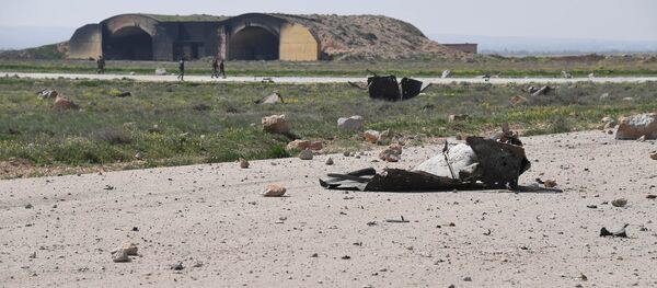 US missile attack on the Syrian airfield - Sputnik International