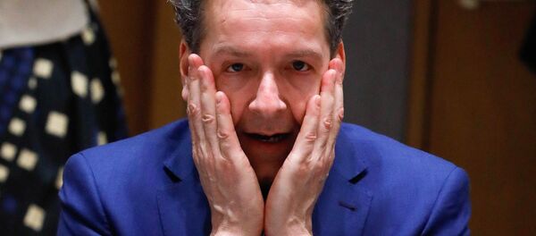 Dutch Finance Minister and Eurogroup President Jeroen Dijsselbloem takes part in a eurozone finance ministers meeting in Brussels, Belgium March 20, 2017. Dutch Finance Minister and Eurogroup President Jeroen Dijsselbloem takes part in a eurozone finance ministers meeting in Brussels, Belgium March 20, 2017. - Sputnik International