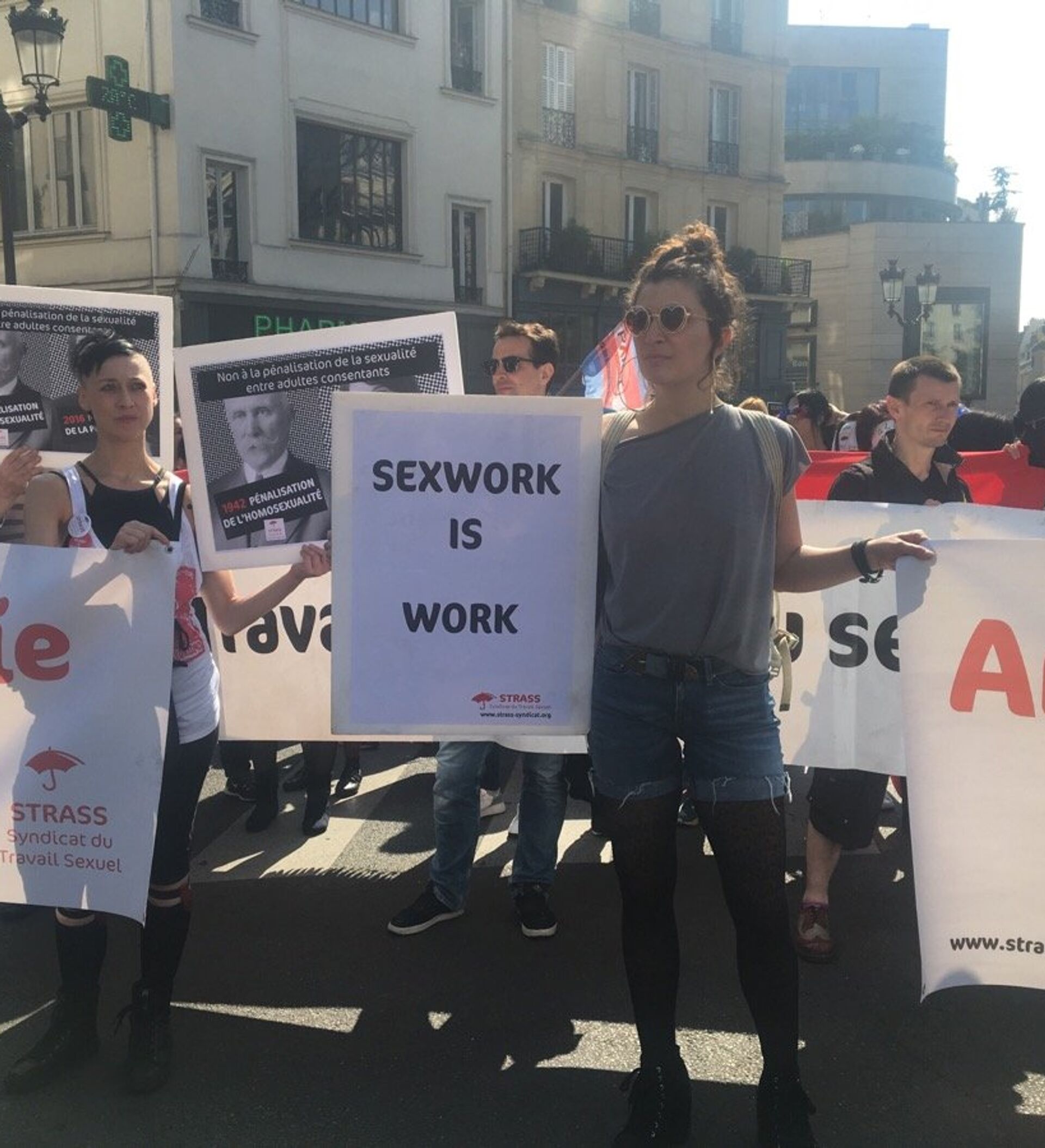 Paris, France - Act Up Action Against Sex Club the Sexodrome, in Pigalle,  to Protest Lack of Safe Sex Materials. 1990's LGBT Demonstration, Holding  Protest Signs in Front Stock Photo - Alamy