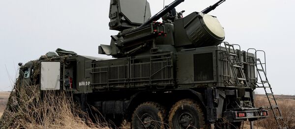 The Pantsir-S1 short range missile and anti-aircraft artillery weapon system is involved in the integrated training on fire control and management of the Far Eastern Military District's Fifth Army at Sergeyevsky base in Primorye Territory. File photo - Sputnik International