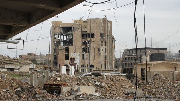 Destroyed buildings in Mosul - Sputnik International