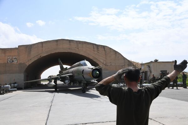 Syrian Air Forces resume flights from Ash Sha'irat air base - Sputnik International