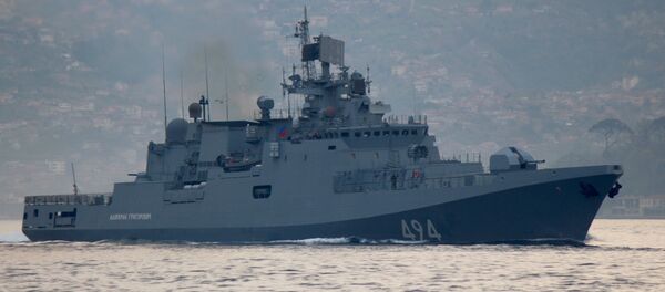 The Russian Navy's frigate Admiral Grigorovich sails in the Bosphorus on its way to the Mediterranean Sea, in Istanbul, Turkey April 7, 2017 The Russian Navy's frigate Admiral Grigorovich sails in the Bosphorus on its way to the Mediterranean Sea, in Istanbul, Turkey April 7, 2017 - Sputnik International
