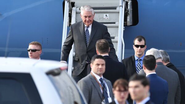 US State Secretary Tillerson arrives in Moscow - Sputnik International
