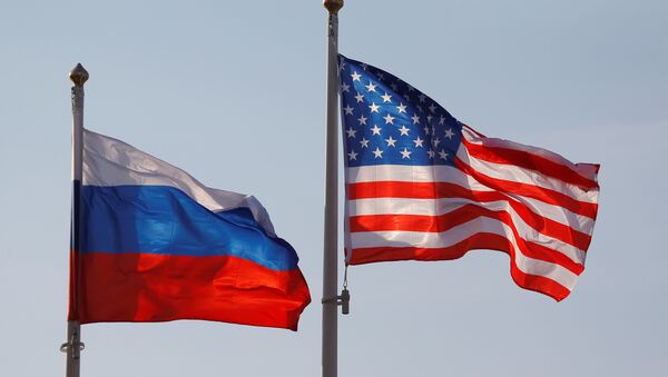 National flags of Russia and the US - Sputnik International