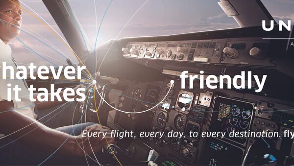 United Airlines advertisement - Sputnik International