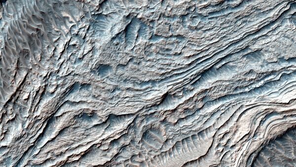 A photo of the Melas Basin, once site of an ancient lake on a young Mars. - Sputnik International