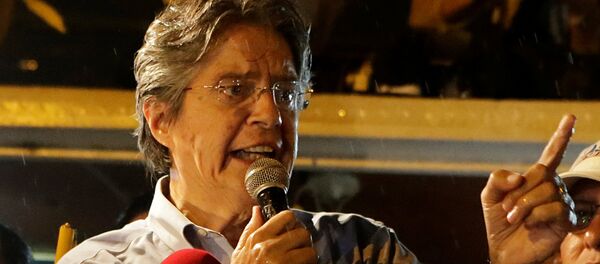 Ecuadorean presidential candidate Guillermo Lasso Ecuadorean presidential candidate Guillermo Lasso - Sputnik International