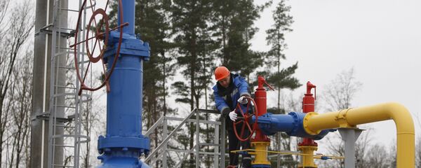 The ceremony of launching the JSC Gazprom's gas distribution station Zapadnaya opened after reconstruction near the village of Atolino (Minsk District). (File) - Sputnik International