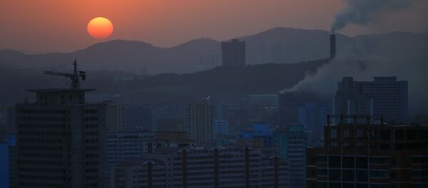 The sun set in Pyongyang, North Korea April 12, 2017. The sun set in Pyongyang, North Korea April 12, 2017. - Sputnik International