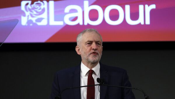 Leader of the opposition Labour Party Jeremy Corbyn delivers a speech laying out the plan for the party following the Brexit vote in June 2016, in London, Friday, Feb. 24, 2017 - Sputnik International