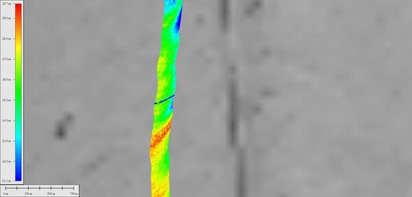 Satellite topographical imaging of the crack in the Petermann Glacier. Satellite topographical imaging of the crack in the Petermann Glacier. - Sputnik International