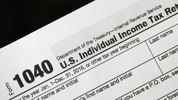 US IRS 1040 tax form - Sputnik International