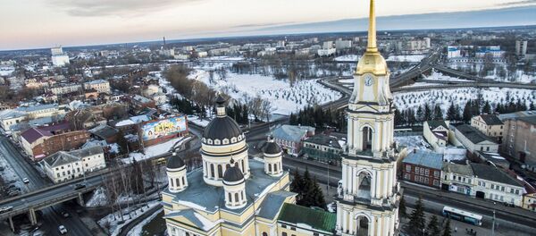 The Transfiguration Cathedral in Rybinsk, on the right bank of the Volga. File photo The Transfiguration Cathedral in Rybinsk, on the right bank of the Volga. File photo - Sputnik International