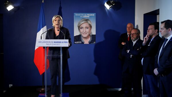 Marine Le Pen, French National Front (FN) political party leader and candidate for the French 2017 presidential election, attends a news conference in Paris, France - Sputnik International
