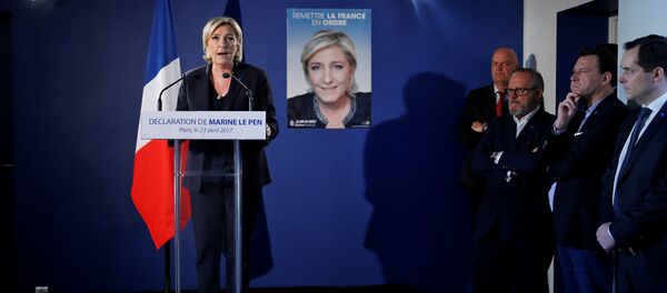 Marine Le Pen, French National Front (FN) political party leader and candidate for the French 2017 presidential election, attends a news conference in Paris, France Marine Le Pen, French National Front (FN) political party leader and candidate for the French 2017 presidential election, attends a news conference in Paris, France - Sputnik International