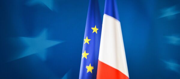 Flags of the European Union and France at an EU Summit in Brussels. (File) Flags of the European Union and France at an EU Summit in Brussels. (File) - Sputnik International