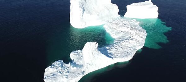 NL Aerial - Iceberg in Ferryland - Sputnik International