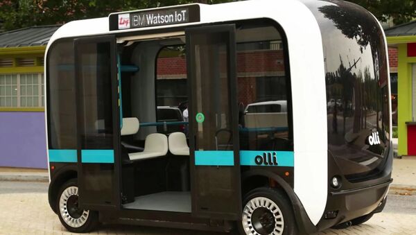 Olli Self-Driving Electric Bus By IBM’s Watson And Local Motors - Sputnik International