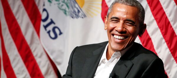 Barack Obama making his first public appearance after leaving office, April 2017 Barack Obama making his first public appearance after leaving office, April 2017 - Sputnik International