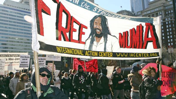 Demonstration in support of Mumia Abu Jamal, December 2006 - Sputnik International
