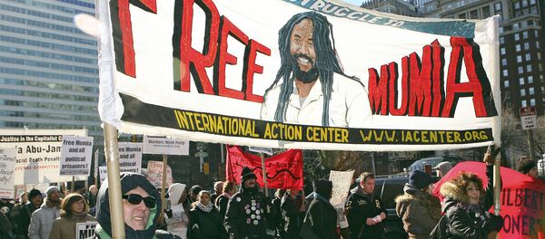 Demonstration in support of Mumia Abu Jamal, December 2006 Demonstration in support of Mumia Abu Jamal, December 2006 - Sputnik International