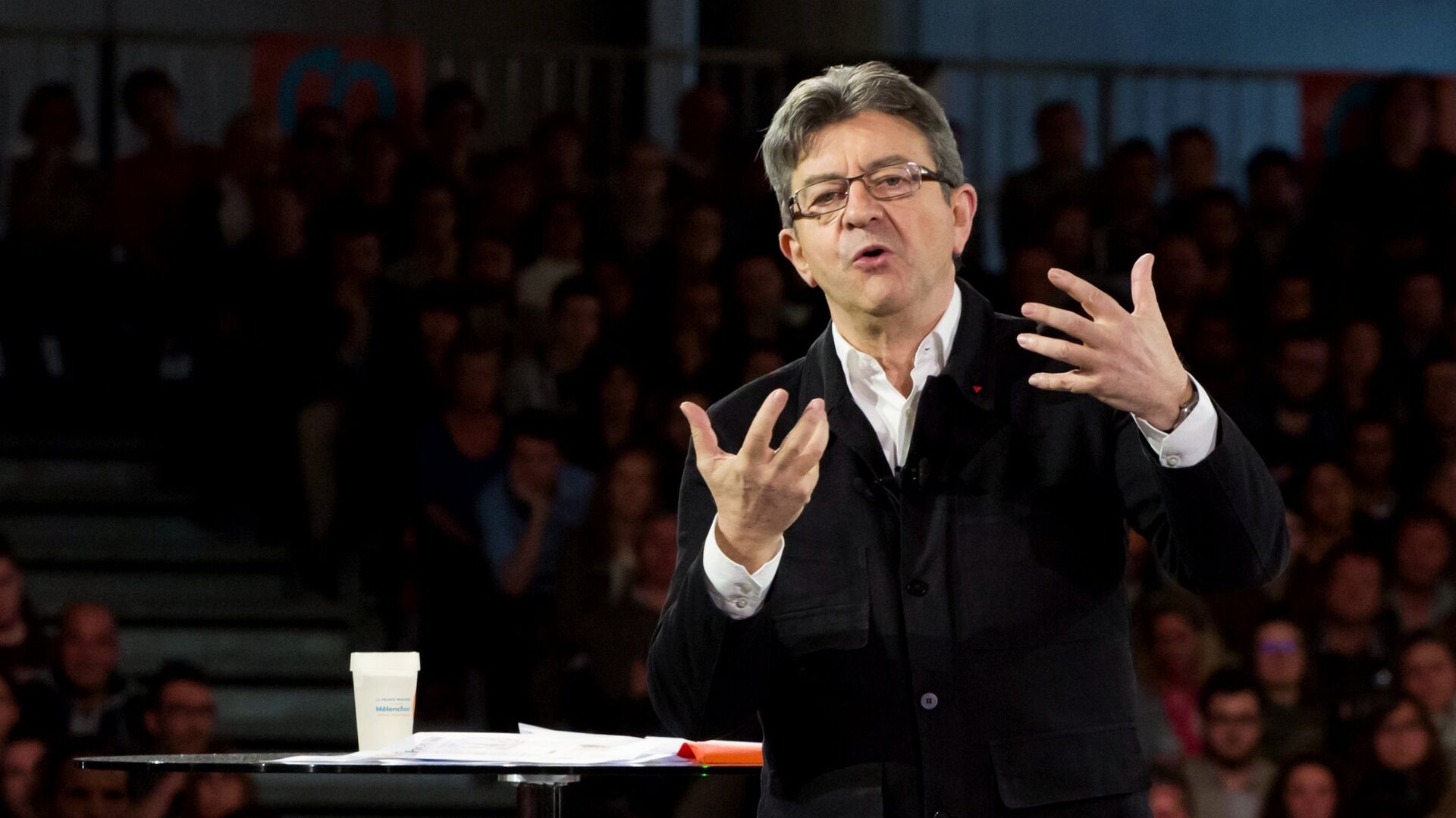 Jean-Luc Melenchon during a rally in Lille, France during last year's presidential election. - Sputnik International, 1920, 12.02.2022