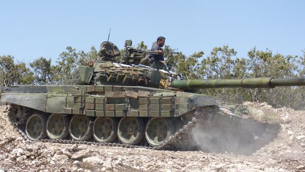 Syrian army tank - Sputnik International