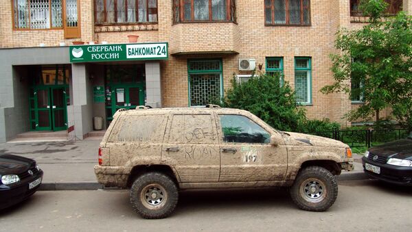 A mud-stained car - Sputnik International