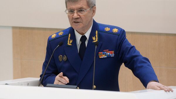 Procurator General of the Russian Federation Yury Chayka speaks at a session of the Federation Council of Russia - Sputnik International