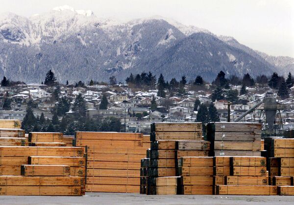 Piles of softwood lumber destined for export, are stacked at a Richmond, B.C., Canada lumberyard (File) Piles of softwood lumber destined for export, are stacked at a Richmond, B.C., Canada lumberyard (File) - Sputnik International
