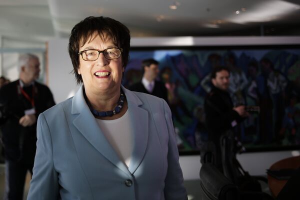 Brigitte Zypries, Minister for Economic Affairs and Energy arrives at the weekly cabinet meeting of the German government at the chancellery in Berlin, Wednesday, Feb. 15, 2017 - Sputnik International