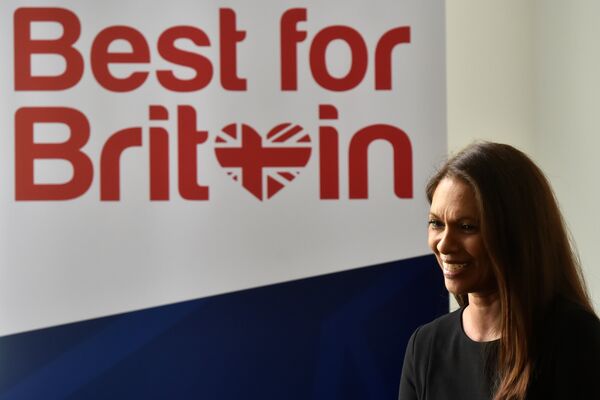 Campaigner Gina Miller speaks to journalists after launching her Best for Britain initiative in London, April 26, 2017. - Sputnik International
