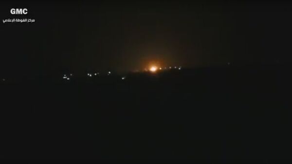 Fire near Damascus International Airport - Sputnik International