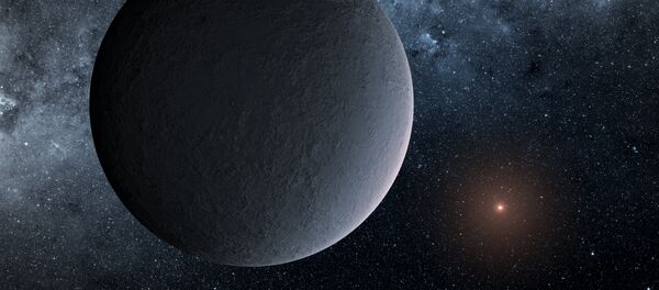 This artist's concept shows OGLE-2016-BLG-1195Lb, a planet discovered through a technique called microlensing This artist's concept shows OGLE-2016-BLG-1195Lb, a planet discovered through a technique called microlensing - Sputnik International