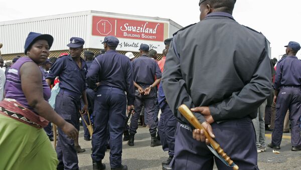 Swaziland troops (File) - Sputnik International