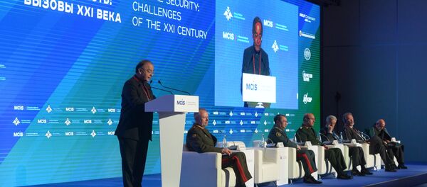 Defense Minister of India Arun Jaitley speaks at the 6th Moscow Conference on International Security - Sputnik International