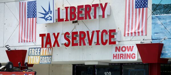 A tax preparation office is pictured in Los Angeles, California, U.S., April 26, 2017 - Sputnik International
